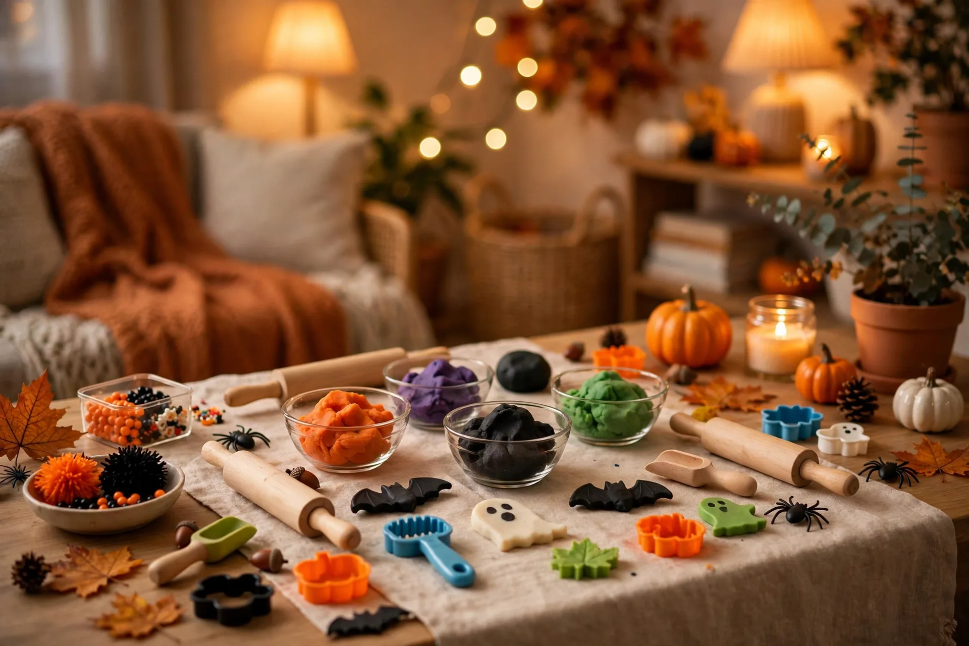 Halloween Playdough Station