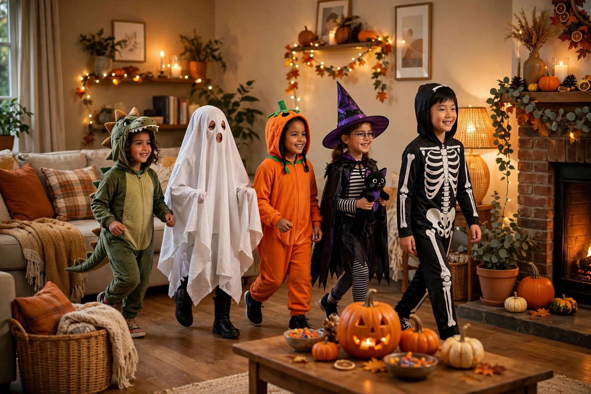 Living Room Costume Parade