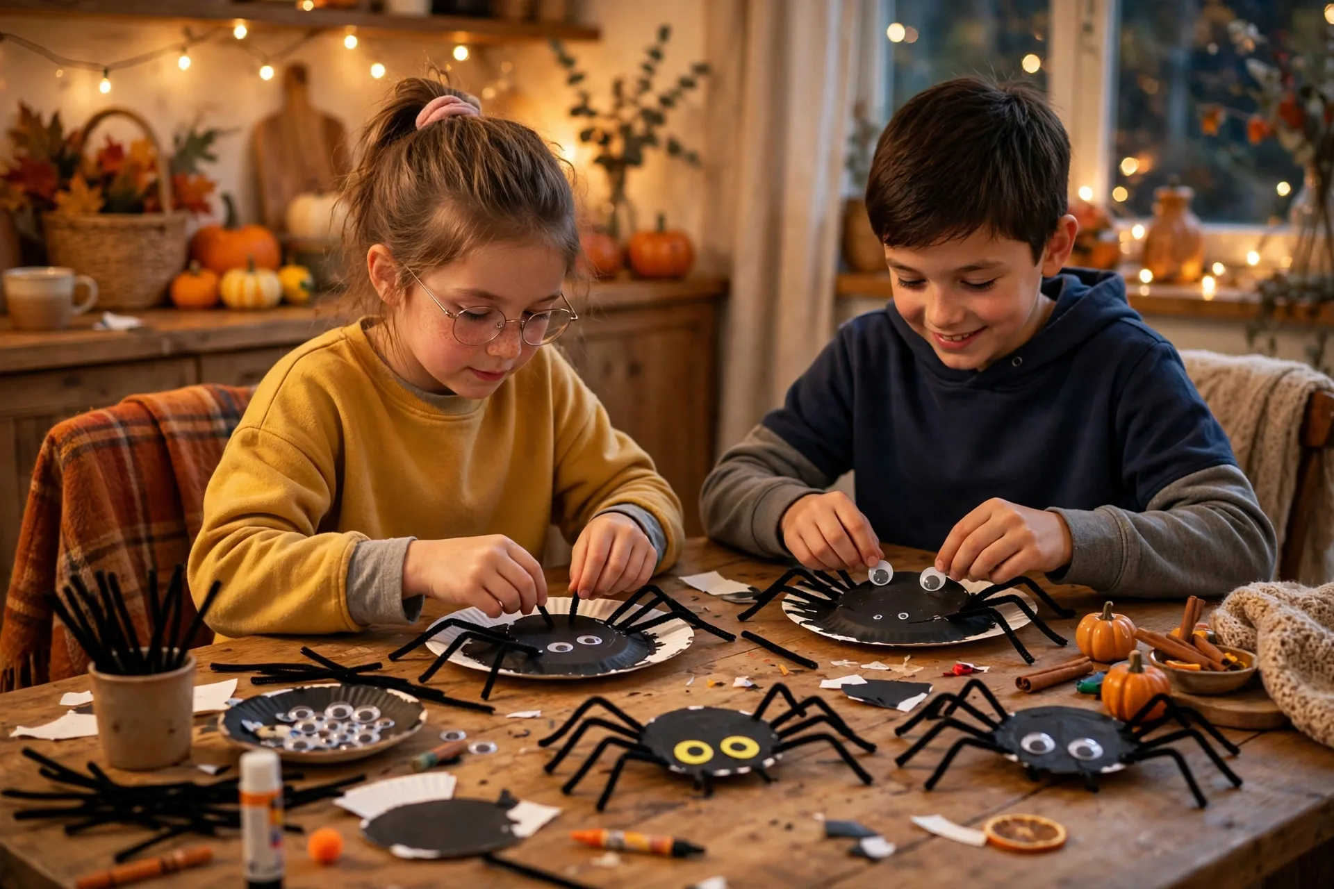 Paper plate spiders