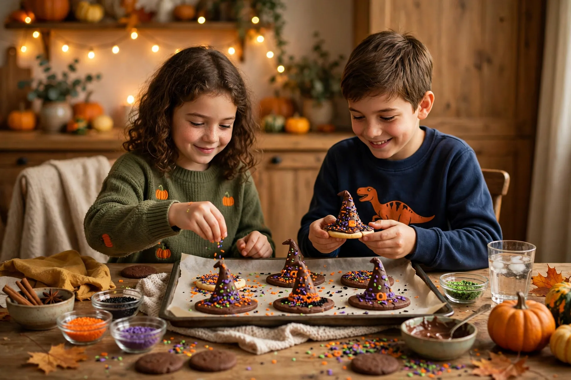 Witch hat cookies