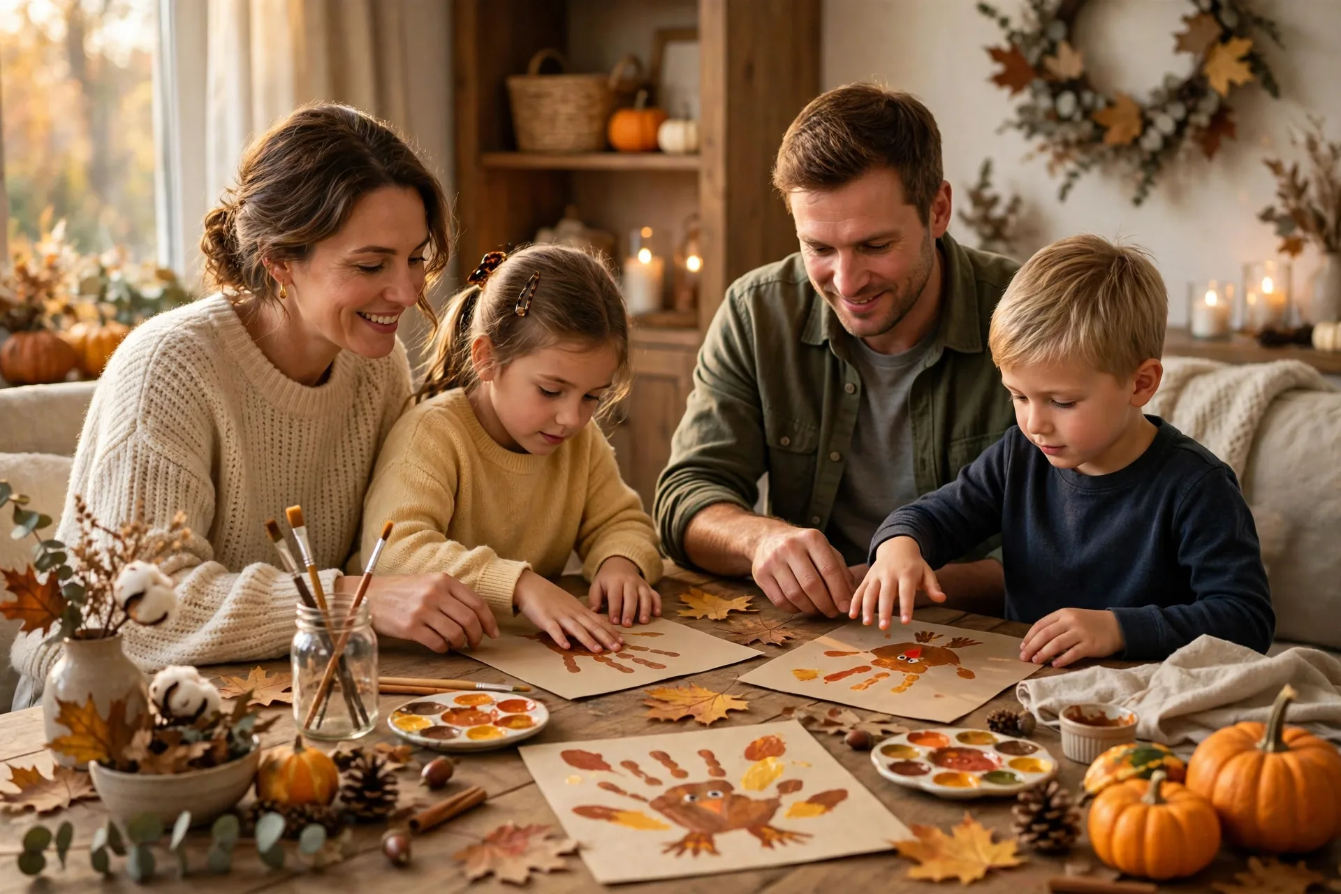 Thanksgiving Handprint Crafts