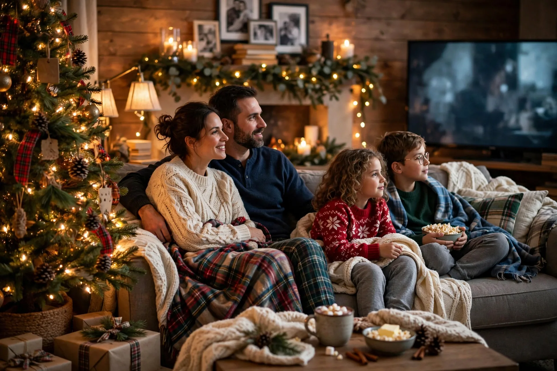 Christmas movie night