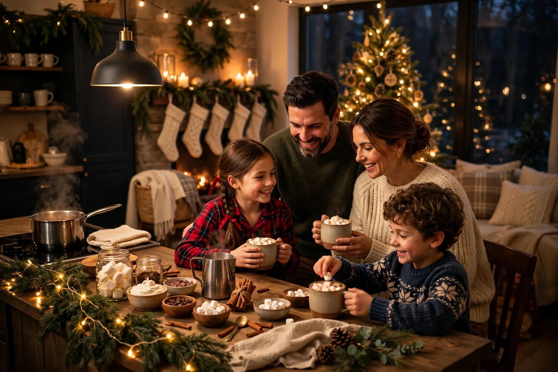 Hot cocoa bar night