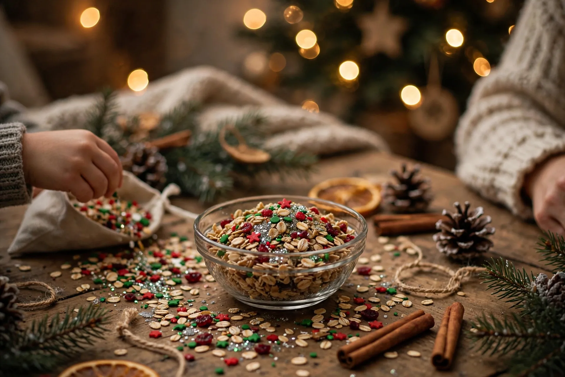 Sprinkle reindeer food