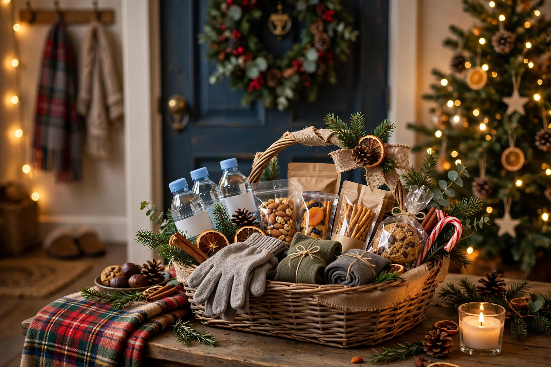 Thank-you basket for delivery drivers