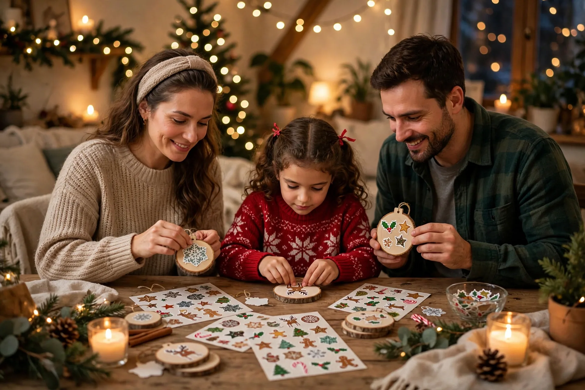 Sticker ornament decorating