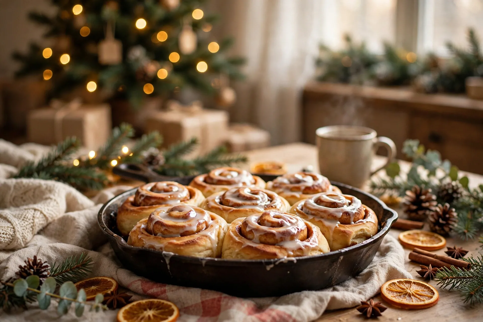 Christmas morning cinnamon rolls