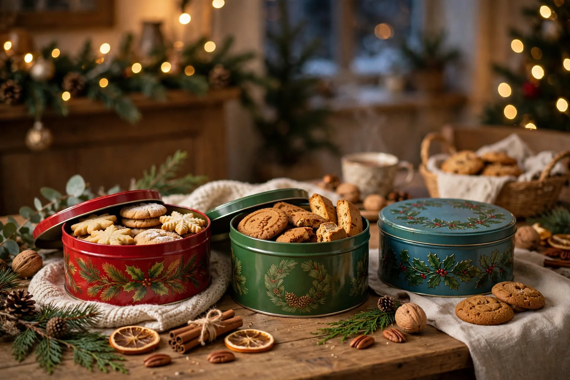 Cookie tins for teachers and neighbors