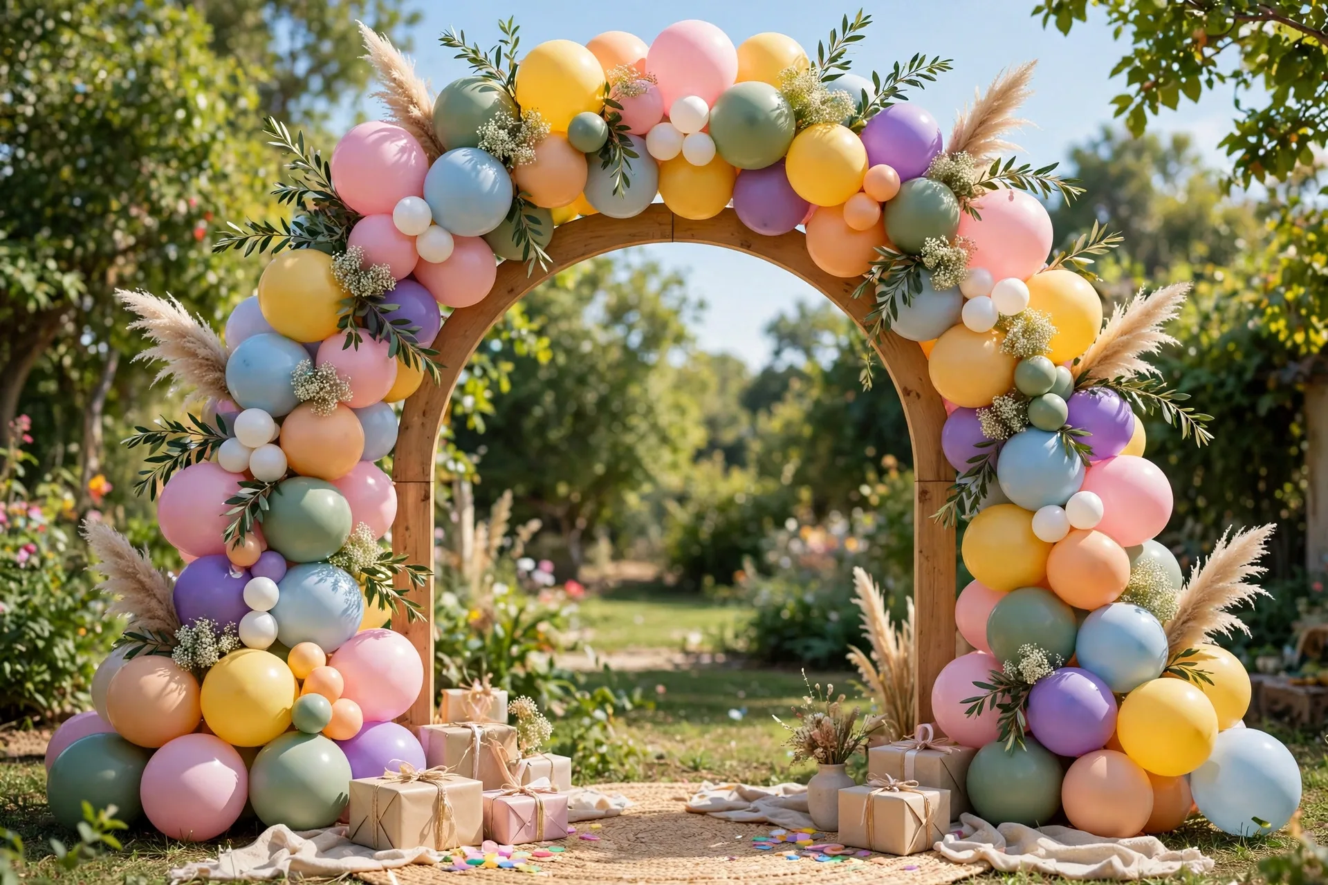 Birthday Photo Backdrop Arch