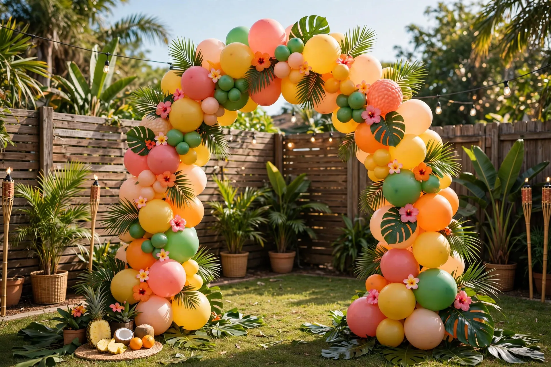 Backyard Luau Arch