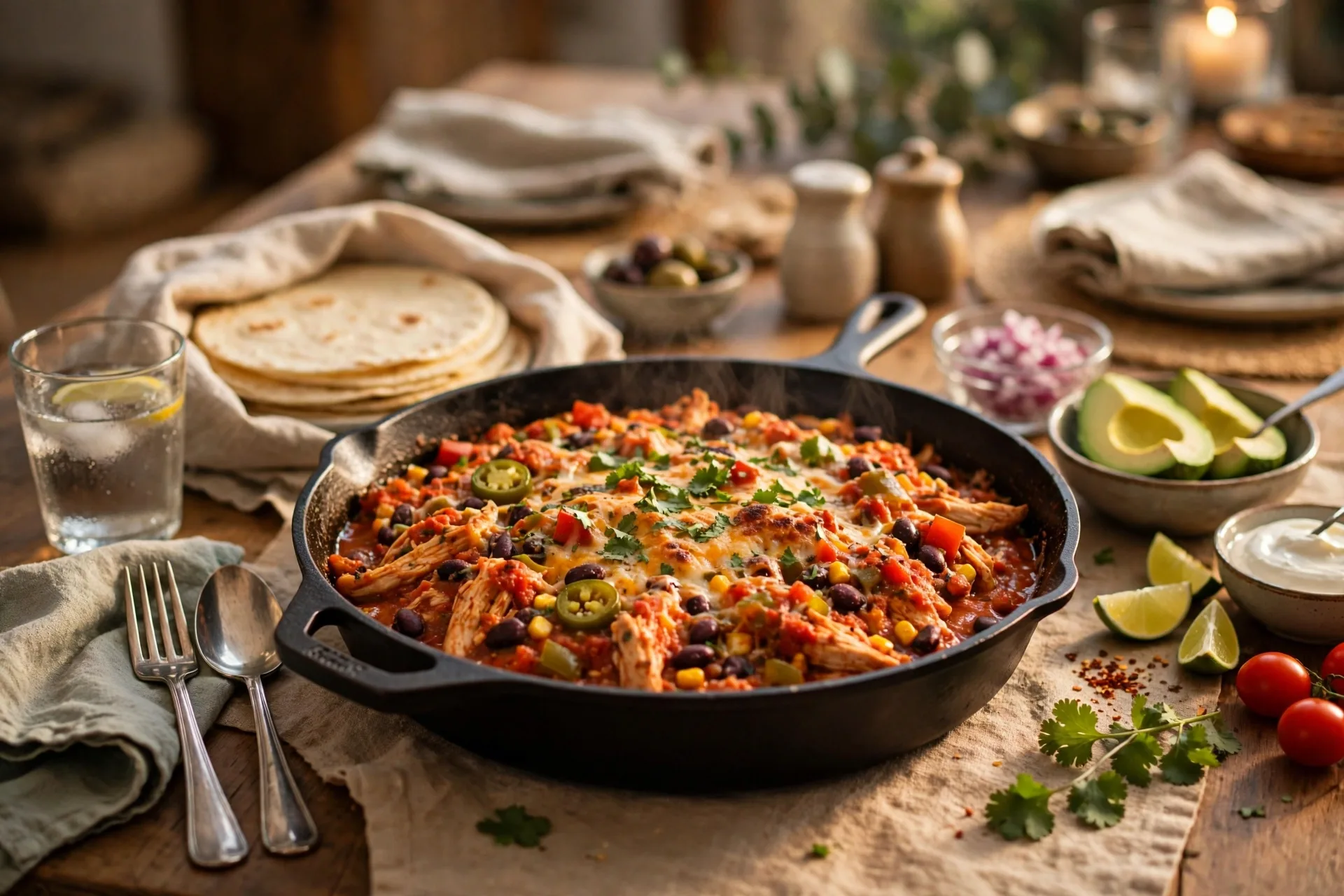 Salsa chicken dump dinner
