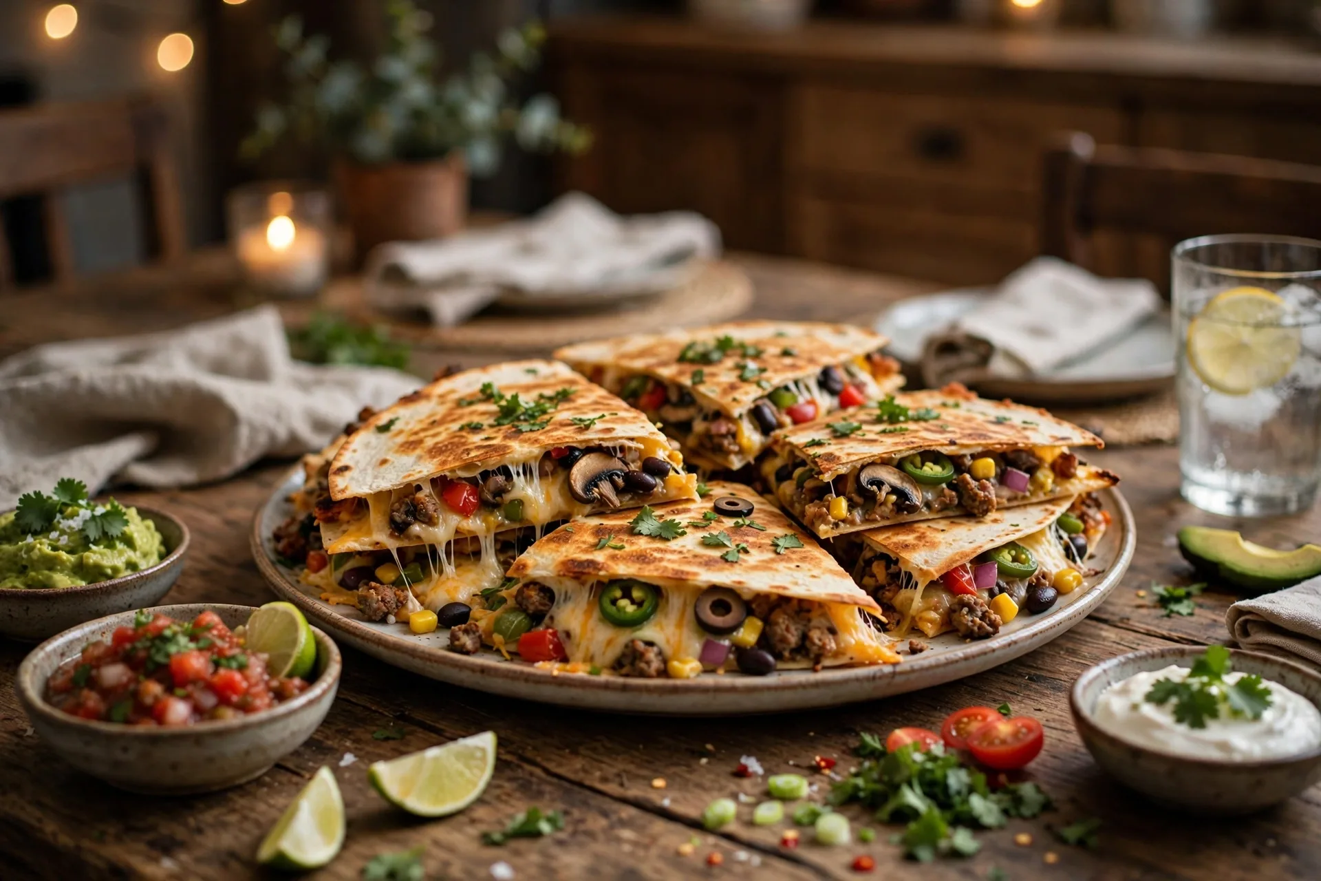 Kitchen-sink quesadillas