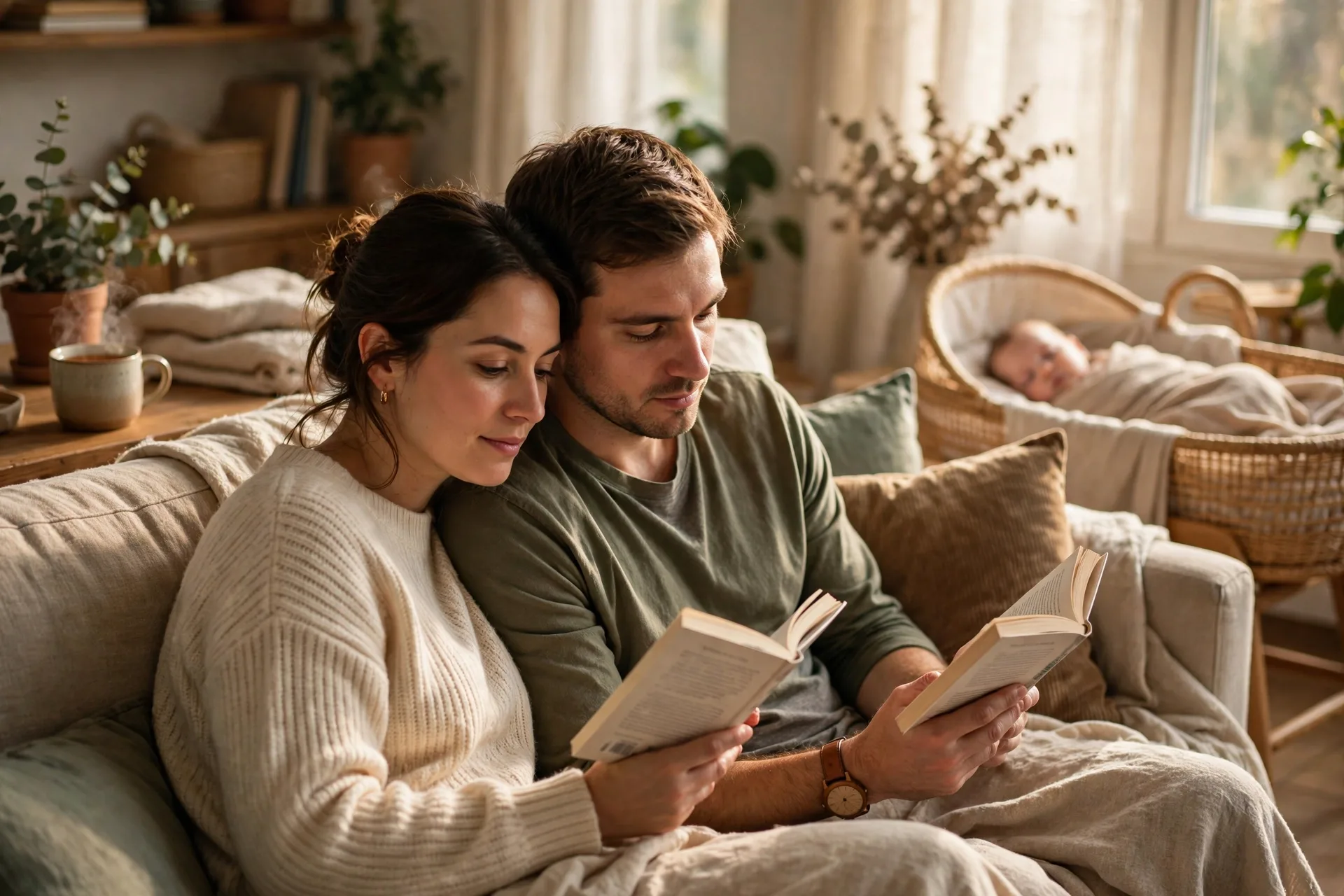 A couple keeping a small weekly ritual together on the couch