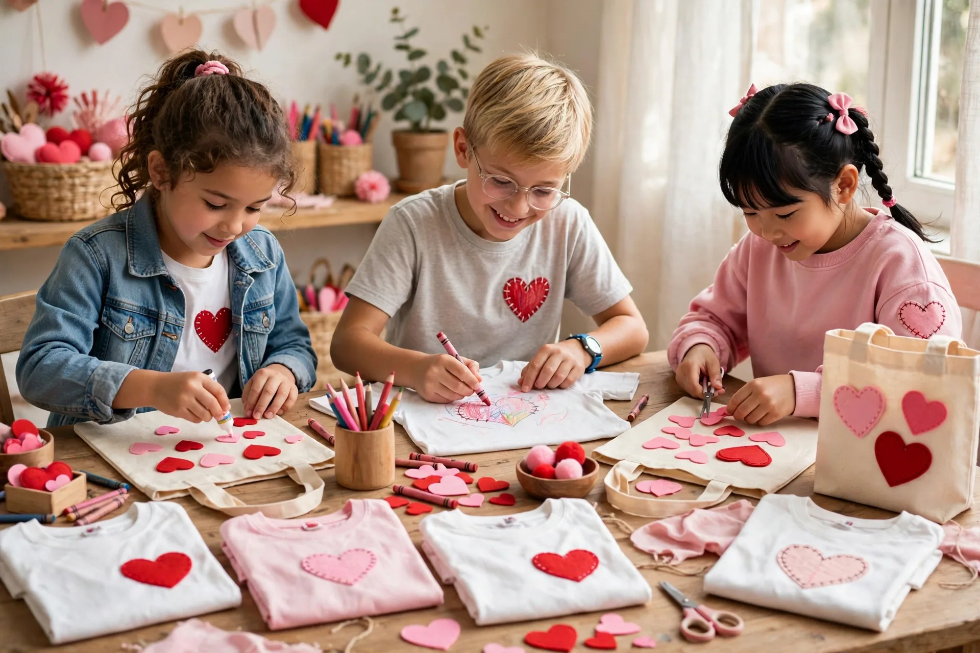 Heart tees and totes