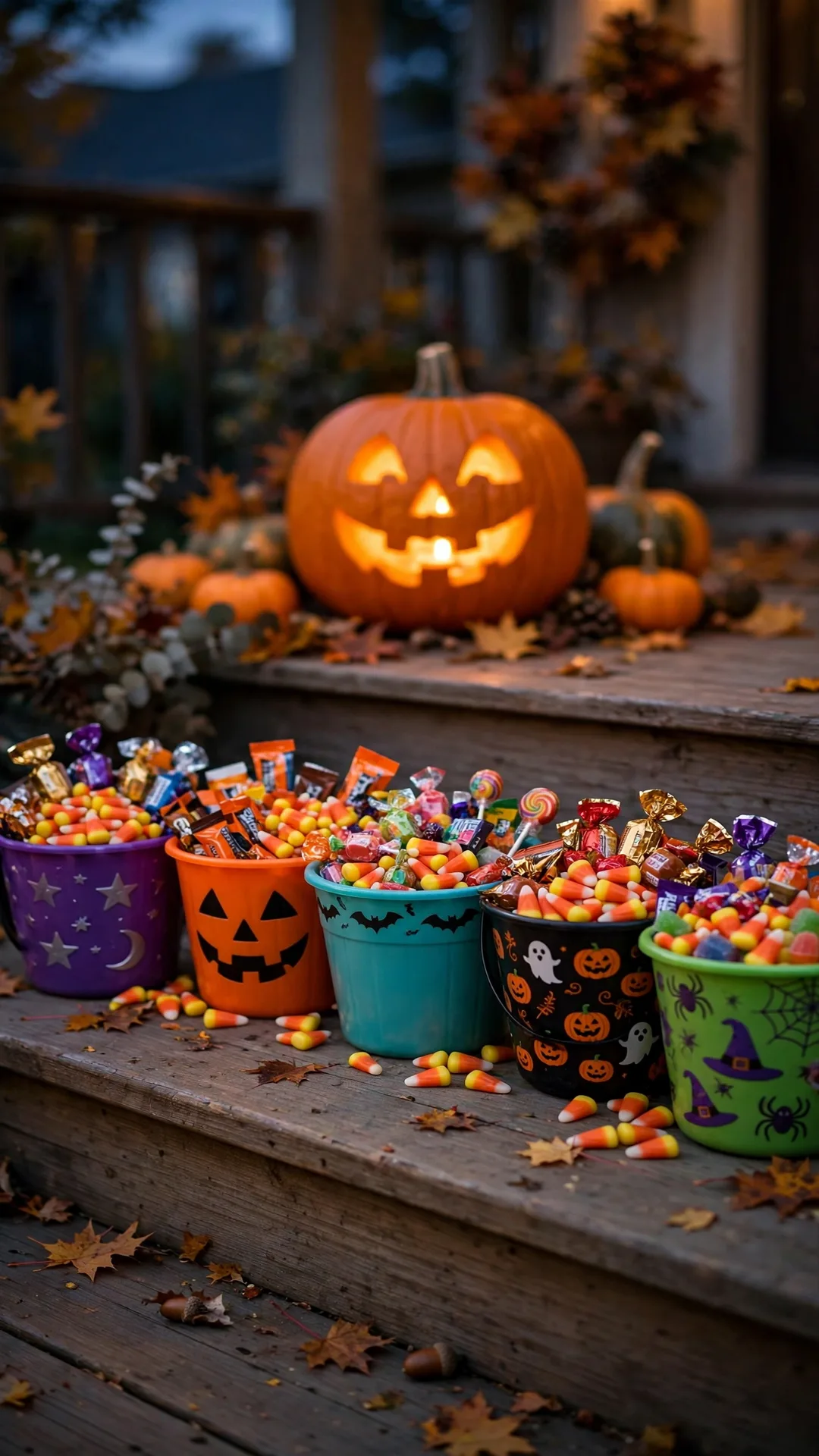 The Candy Bucket Crew Halloween iPhone wallpaper