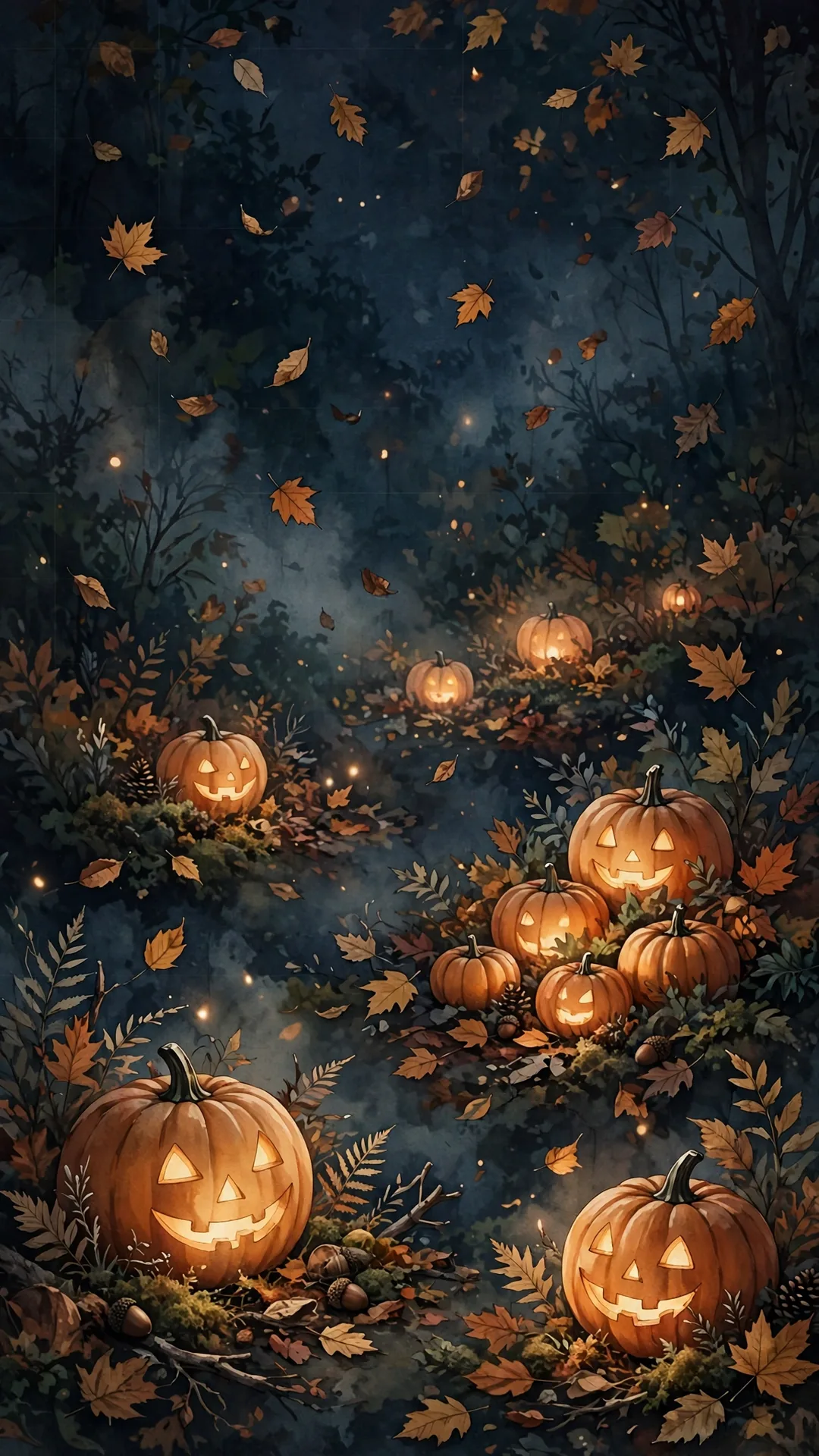 The October Calendar Screen Halloween iPhone wallpaper