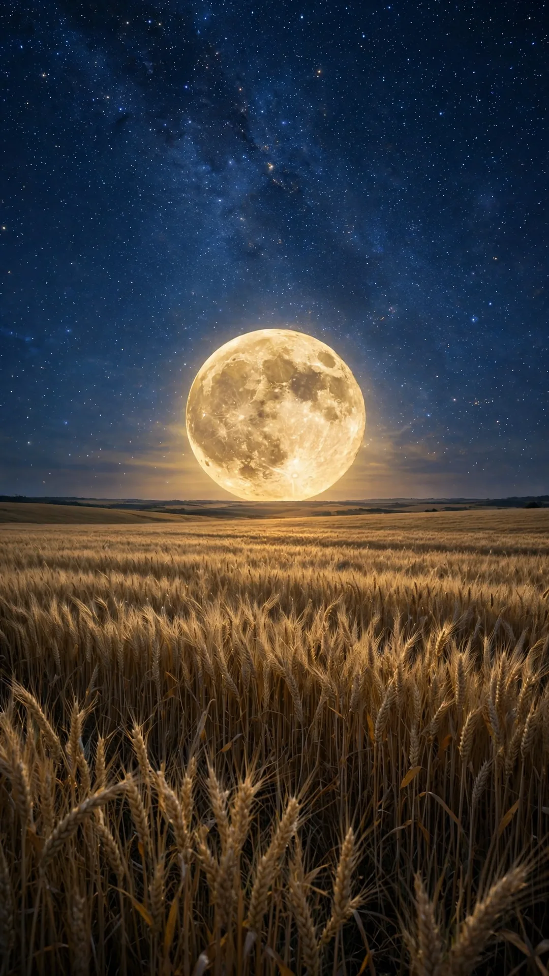 The Starry Harvest Sky Halloween iPhone wallpaper
