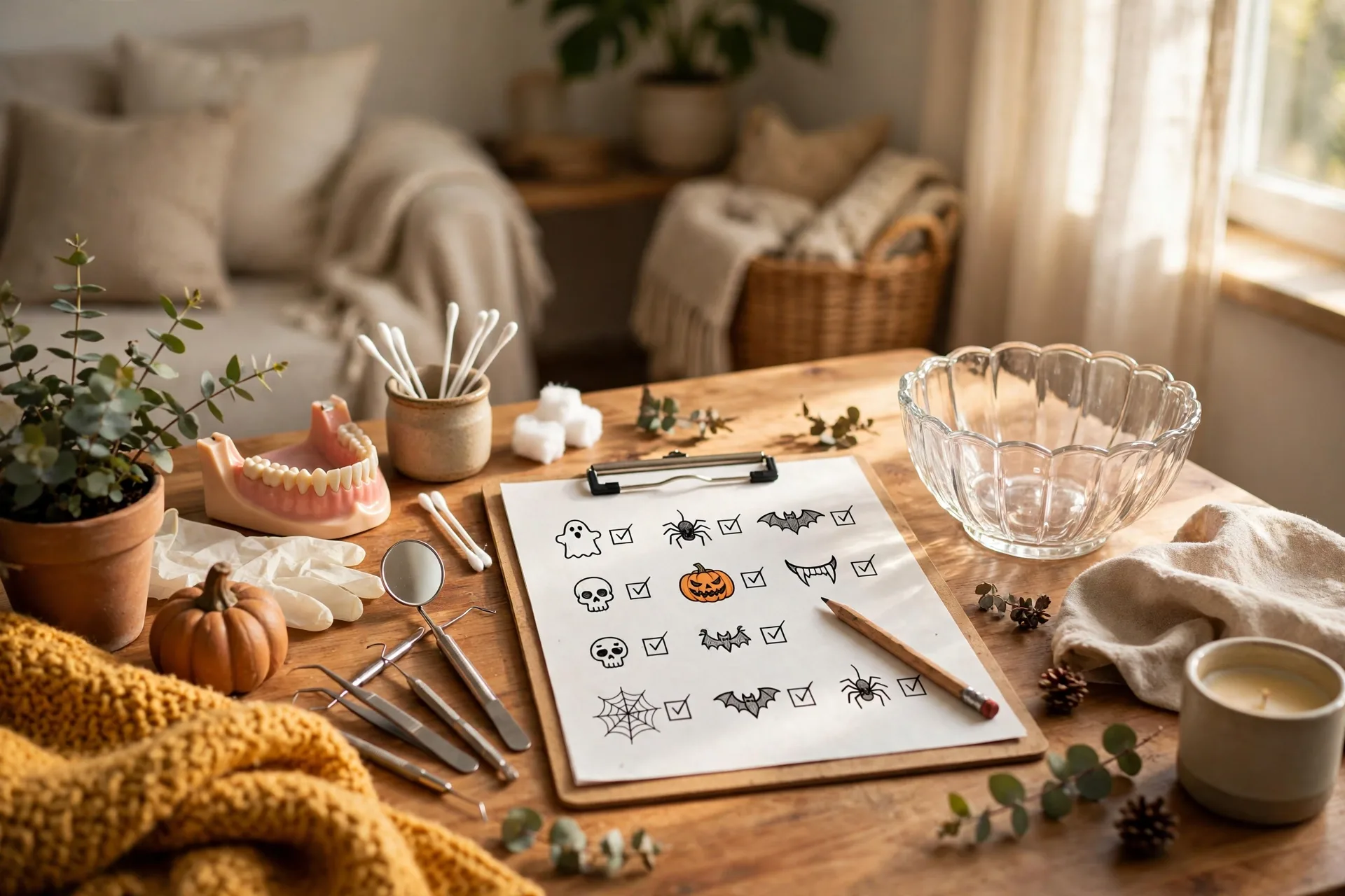 Scary things list pop quiz dentist and empty candy bowl