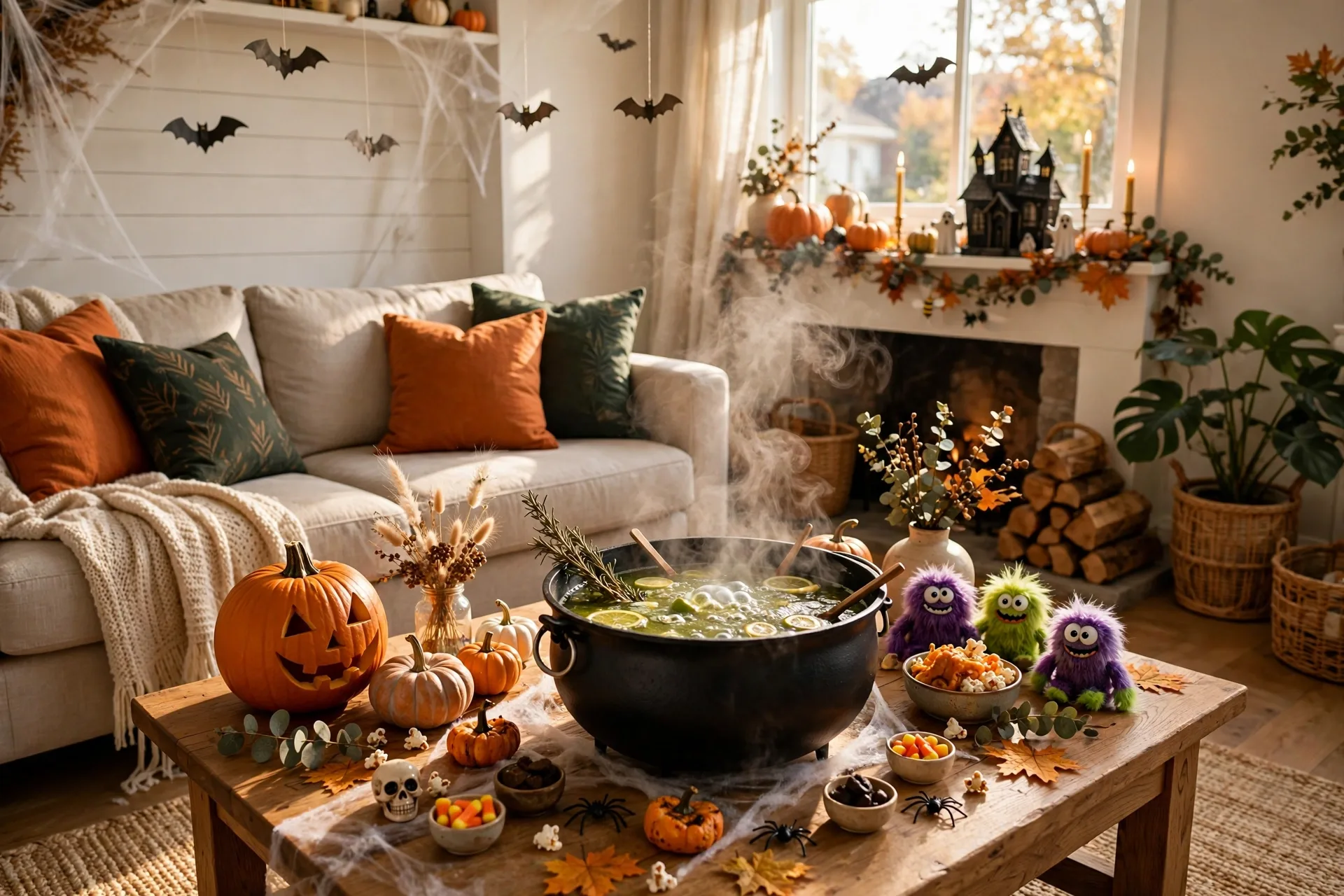 Halloween party themes haunted house monster mash and witches brew