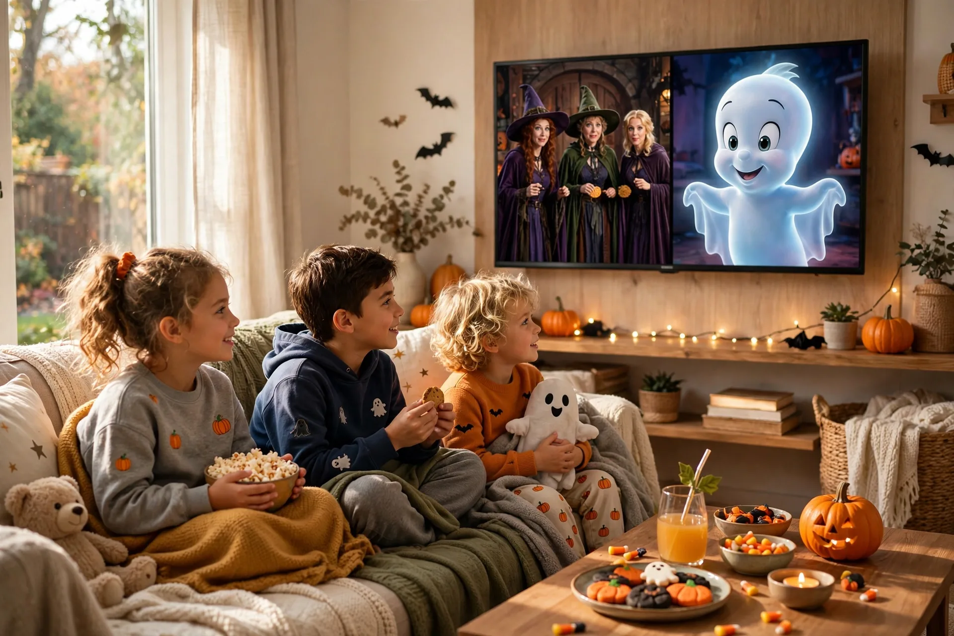 Kids Halloween movie night with Hocus Pocus and Casper