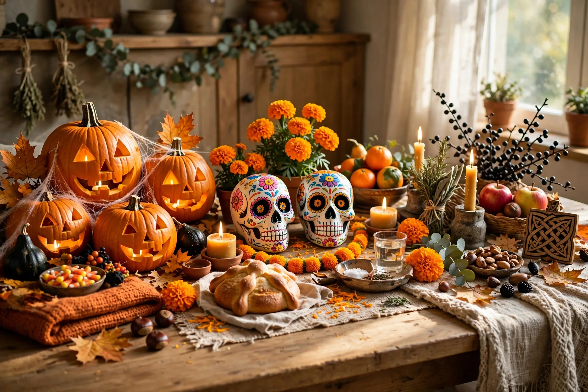 Halloween traditions around the world Day of the Dead and Samhain