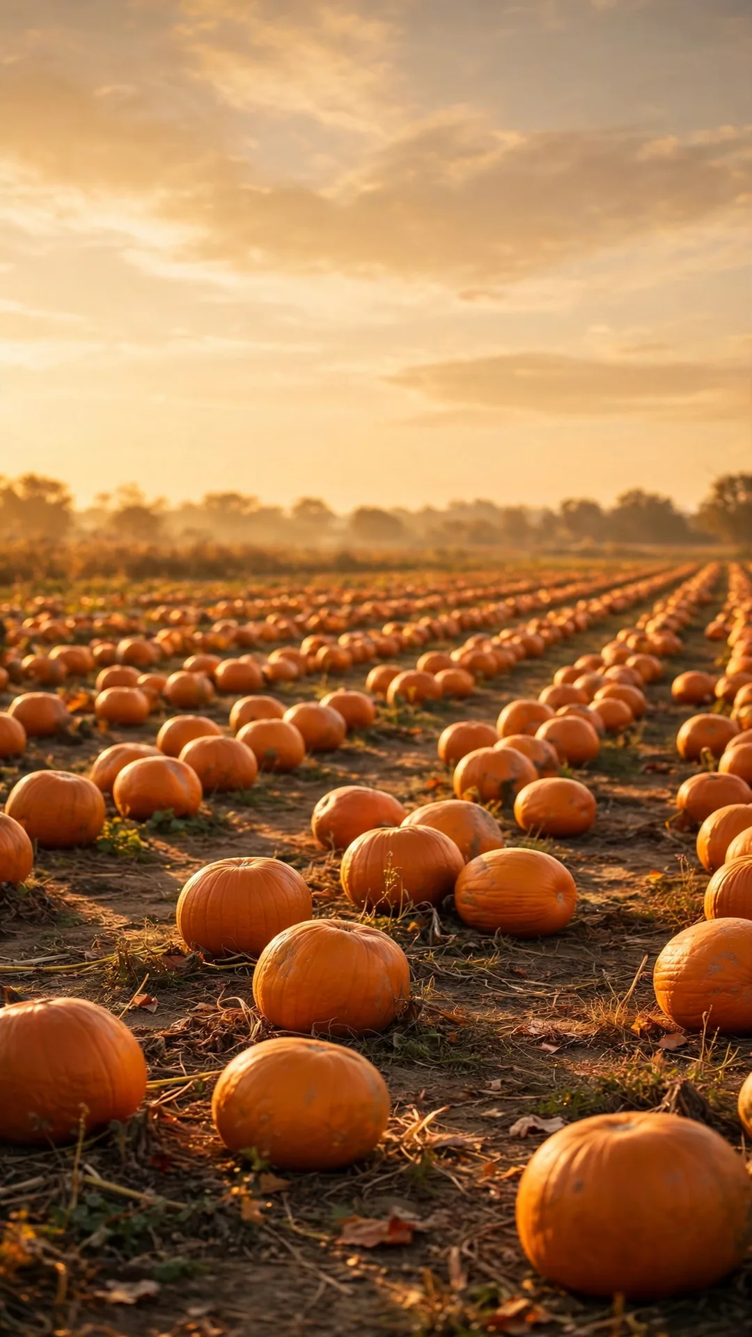 1. Golden Pumpkin Patch iPhone wallpaper