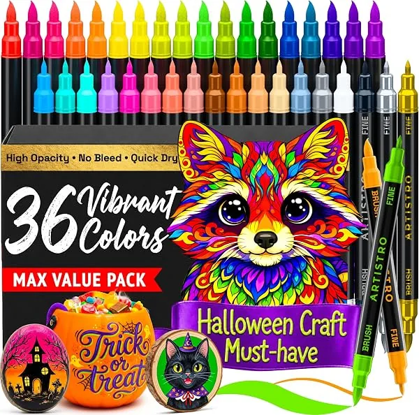 ARTISTRO Acrylic Paint Marker Pens, 36 Colors